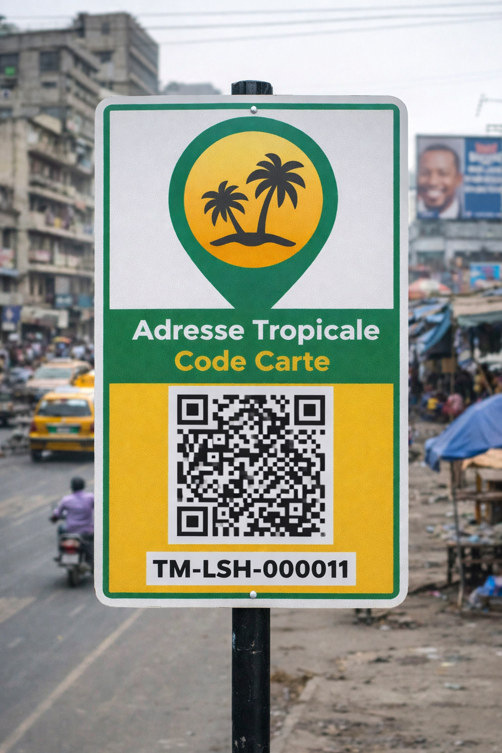 Panneau tropiMap Kinshasa